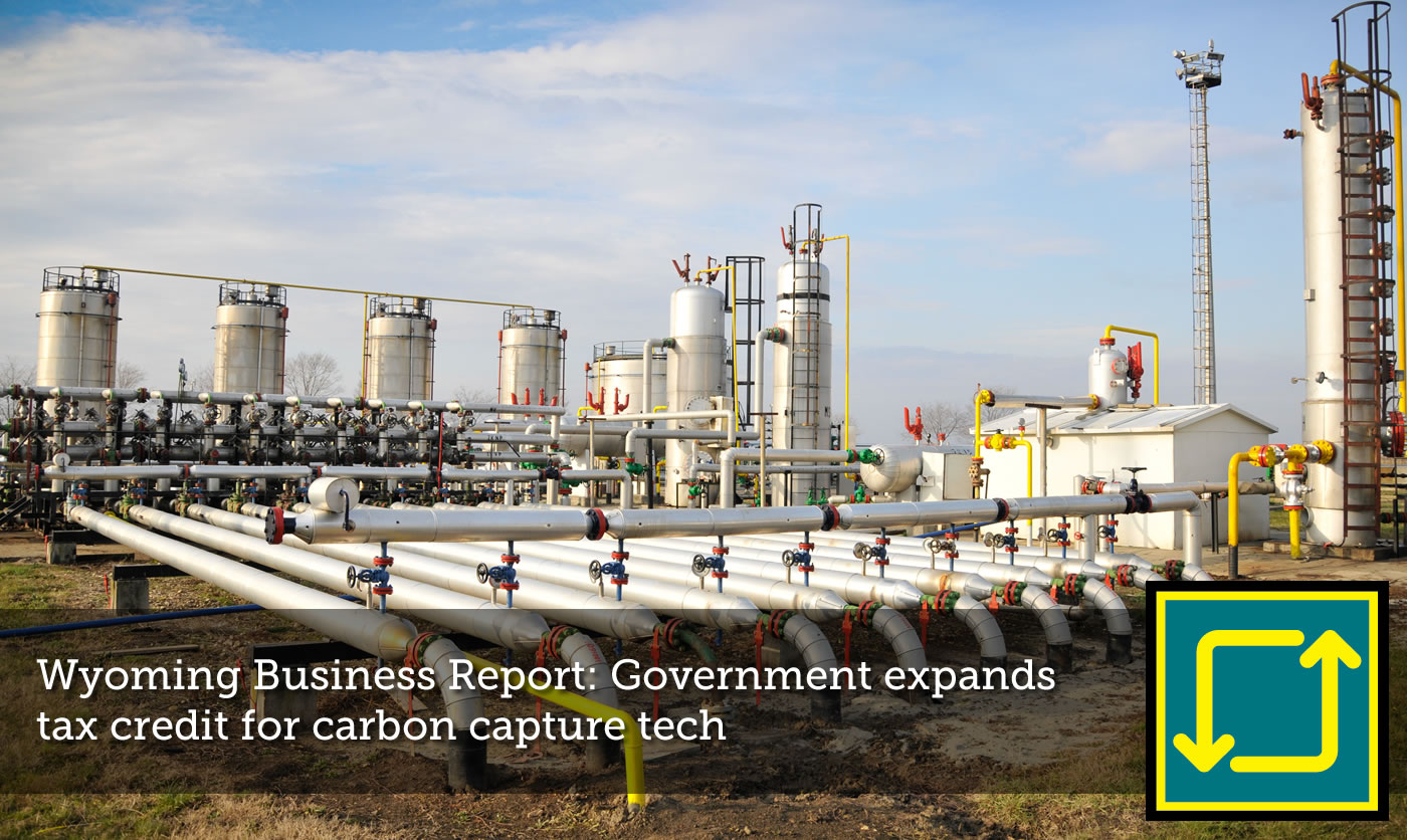 Government expands tax credit for carbon capture tech