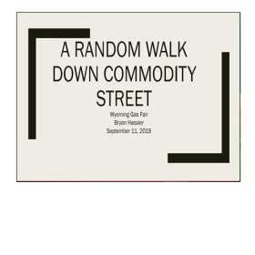 A Random Walk Down Commodity Street