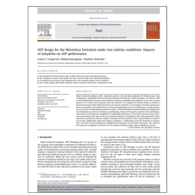 ASP design for the Minnelusa formation under low-salinity conditions: Impacts of anhydrite on ASP performance