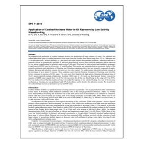 Application of coalbed methane water to oil recovery by low salinity waterflooding