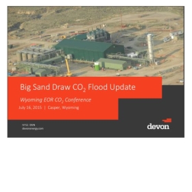 Big Sand Draw CO2 Flood Update, Wyoming EOR CO2 Conference