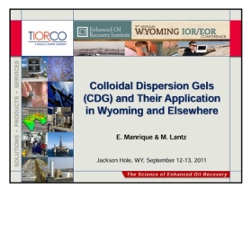 Colloidal Dispersion Gels (CDG) and Their Application in Wyoming and Elsewhere