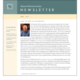 EORI Newsletter, Spring 2011