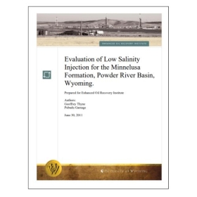 Evaluation of low salinity injection for the Minnelusa formation, Powder River Basin, Wyoming