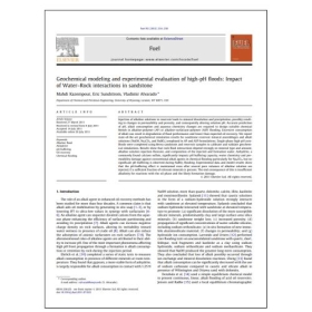 Geochemical modeling and experimental evaluation of high-pH floods: Impact of water-rock interactions in sandstone