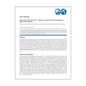 North Cross Devonian Unit- A Mature Continuous CO2 Flood Beyond 200% HCPV Injection