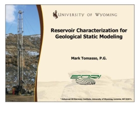 Reservoir Characterization for Geological Static Modeling