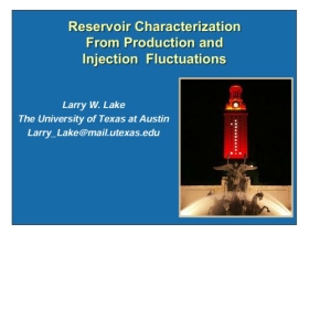 Reservoir Characterization from Production and Injection Fluctuations