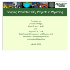 Scoping Profitable CO2 Projects in Wyoming