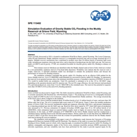 Simulation evaluation of gravity stable CO2 flooding in the Muddy reservoir at Grieve Field, Wyoming