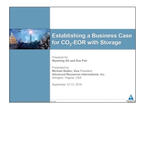 Establishing a Business Case for CO2-EOR with Storage