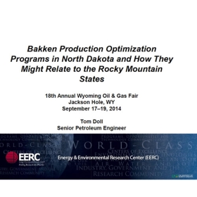 Bakken Production Optimization Programs in North Dakota and How They Might Relate to the Rocky Mountain States