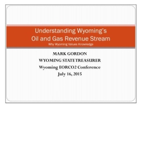 Wyoming Oil and Gas Conservation Commission (4th Annual EORI CO2 Conference)